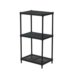 メッシュラック3段45 XMR-4480BK ブラック 3段 エイ・アイ・エス アイアン 棚 収納 シェルフ ラック キッチン リビング ダイニング ランドリー 洗面所 シンプル