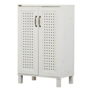 GENKA シューズボックス GK95-60 ホワイト W58×D35×H93.5cm 4FUL シューズボックス 下駄箱 スリム 薄型 一人暮らし コンパクト