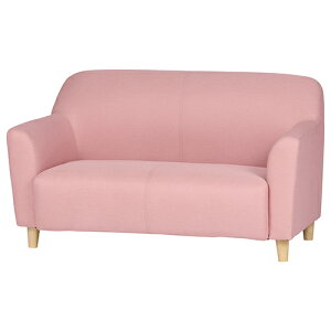 コンパクトソファ ファブリック ズーム3 408962 ピンク 関家具 ソファー sofa 布 生地 ピンク 一人暮らし ひとり ワンルーム