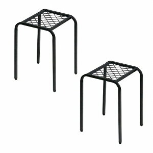 アイアンプランタースタンド「TWILL」(ツイル) ハイサイズ 2個組 TW009-2P-BLK ブラック ハイ 住まいスタイル リビング 室内 北欧 スタンド 鉢置き 観葉植物 シンプル モダン おしゃれ ガーデン ラ