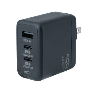 AC[d/65W/GanΉ/USB JYU-ACU013BK ubN iJoV iJoV digio2 USB[d 65W GaNΉ RpNg } ACd ܂肽ݎ ^ѕ֗