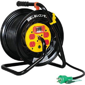 電工ドラム マジックリール 100V 3芯 30m アース過負荷漏電しゃ断器付 ZEK34 日動