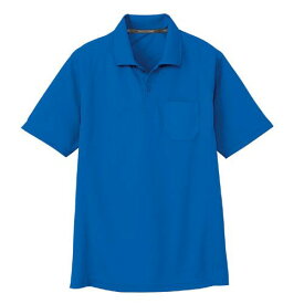 吸汗速乾半袖ポロシャツ AS-1657 ブルー LL ブルー LL コーコス信岡