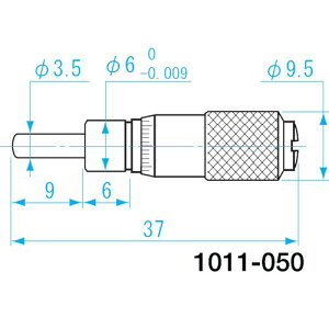 マイクロメータヘッド 1011-050 ストレート/球面(SR3) SK