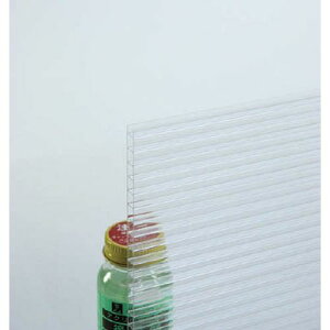 ポリカ中空ボード 透明 910×1820×6 KTP1896W1 910mm×1820mm×6mm 光