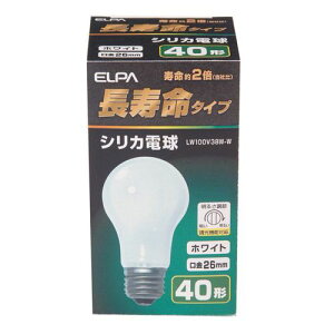 �V���J�d�� �������^�C�v E26 LW100V38W-W �z���C�g 40W ELPA