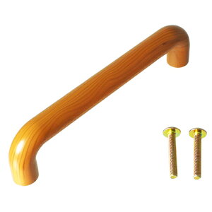 PC木目丸棒ハンドル AP-284N チーク チーク 120mm AIWA