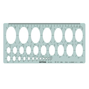 テンプレート楕円 小 31‐203 E‐203 ドラパス