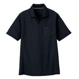 吸汗速乾半袖ポロシャツ AS-1657 ブラック 5L ブラック 5L コーコス信岡