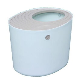 猫 トイレ フルカバー スコップ付き 上から猫トイレ PUNT-530 ホワイト アイリスオーヤマ