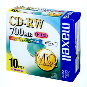 f[^pCD-RW MQV[Y 1`4{Ή CDRW80PW.S1P10S CNWFbgv^[Ήi 10 maxell