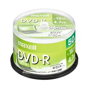 f[^pDVD-R Ђт냌[xfBXN 1`16{Ή DR47PWE.50SP 50 maxell