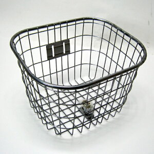 頑丈フロントバスケット ワイヤー シルバー 48416 サギサカ