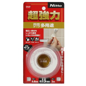 超強力両面テープ 多用途 10巻入 T4540 0.8mmx15mmx2m ニトムズ