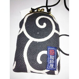 口金ポーチM 唐草小物 JEK-352 19BK 和粋屋