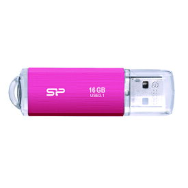 USB3.0キャップ式USBメモリー SPJ016GU3B02P ピンク 16GB シリコンパワー