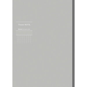 シンクノート/タテ/糸綴じ ノ-A406ST-NN グレー A4/グレー罫/方眼国語タテ罫7mm ロジカル
