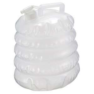 アコーディオンウォータータンク8L ND-9081 クリアホワイト 8L ベストコ