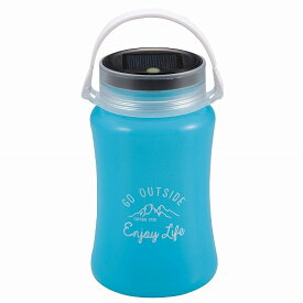 フローティングLEDランタン typeII＜ソーラー&USB充電式＞(ブルー) UK-4045 ブルー CAPTAIN STAG