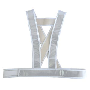 タスキ型安全ベストショート丈 5920012 ホワイト ホワイト F 役立〜ツ