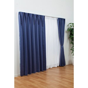 �Ռ�4���g�J�[�e�� �l�C�r�[ 100×105cm DCM