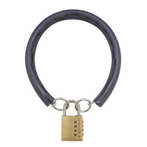 No.3090 チェーン&パドロック ダイヤル錠タイプ 3090-40S チェーン/SUS304、 ダイヤル錠/No.300-40mm SOL HARD