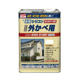 水性シリコン外かべ用 16kg アイボリー ニッペ