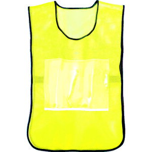 差し込みポケット付き安全ベスト TSBY イエロー TRUSCO