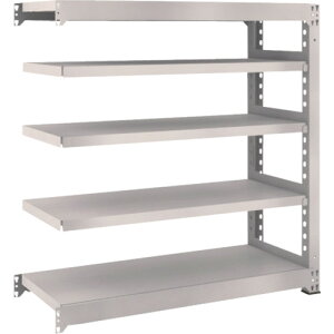 M5型中量棚 1200X471XH1200 5段 連結 ネオグレー M5-4455B TRUSCO