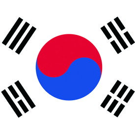 卓上旗(16×24cm)大韓民国 406402 東京製旗