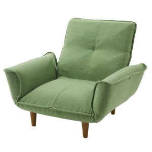 日本製 和楽の極ハイバック 一人掛け ソファ A753p-542GRN カシコングリーン コンパクト セルタン