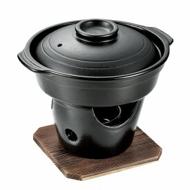 和ごころ懐石 陶器製すきやき鍋コンロ付セット HB-5221 すきやき鍋コンロ付セット パール金属