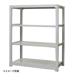 【法人限定】(単体)中量スチールラックAMBH型500kgボルトレス AMBH76K4S 4段単体 ●(約)高さ2100X巾1800X奥行700mm 浅香工業