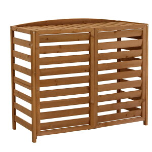 逆ルーバー 室外機カバー エアナ AC-L1080 ライトブラウン 幅108cm ライトブラウン 幅108cm SST