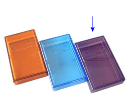 プラスチック名刺ケースカラー：スモーク（写真一番右）200個（100個×2） JM-1004-S【※代金引換は対応しておりません】