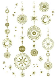 Hausgida(ハウスジーダ)のウォールステッカー【きらきら】輪飾り JWS-21Sさみしい壁が一気に上品な印象に