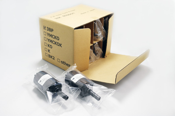 オーバーコート付きカラーリボン　YMCKO　250面/巻　（カードプリンタPR-C151用　8巻入/箱）PR50023BP | ダイワショップ