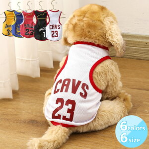 2点以上で1点毎に200円OFFクーポン! 犬服 バスケットユニフォーム風 スポーツ風 春 夏 春夏用 新作 犬の服 ドッグウェア ペット服 犬用洋服 猫服 ペットウェア 薄手 柔らかい 人気 タンクトッ