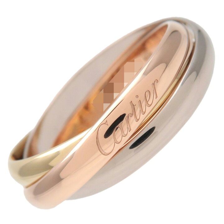 楽天市場】Cartier カルティエ トリニティ リング SM #54(14号) 750YG 