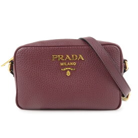 PRADA プラダ レザー 斜め掛け ショルダーバッグ パープル 紫 1BH096 ブランド バッグ 鞄【中古】【超美品】【送料無料】【返品可】