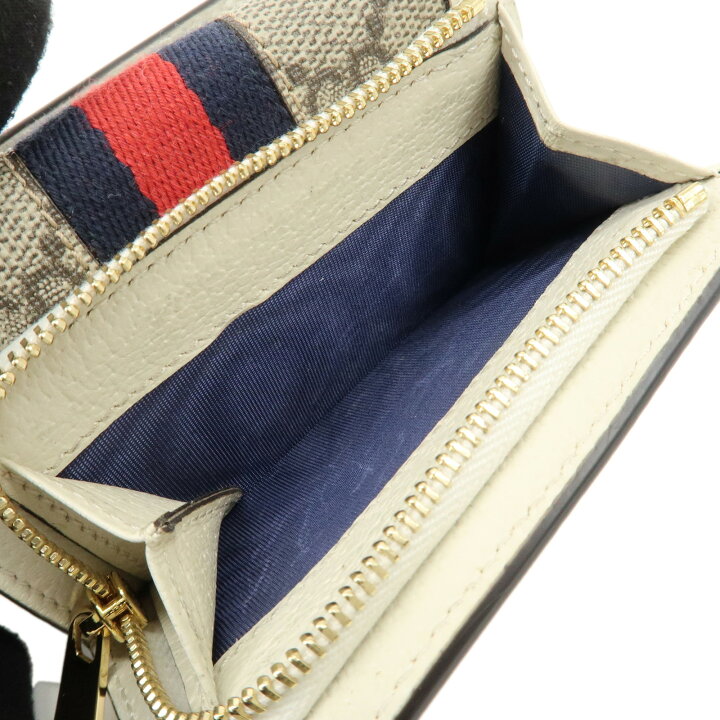 楽天市場】GUCCI グッチ オフィディア GGスプリーム レザー 三つ折り 
