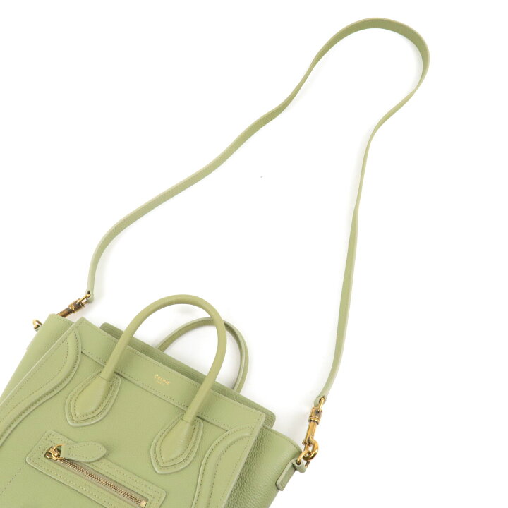 楽天市場】CELINE セリーヌ レザー ラゲージ ナノショッパー 2WAY  