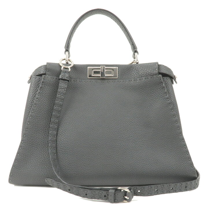 楽天市場】FENDI フェンディ セレリア レザー ピーカブー レギュラー 