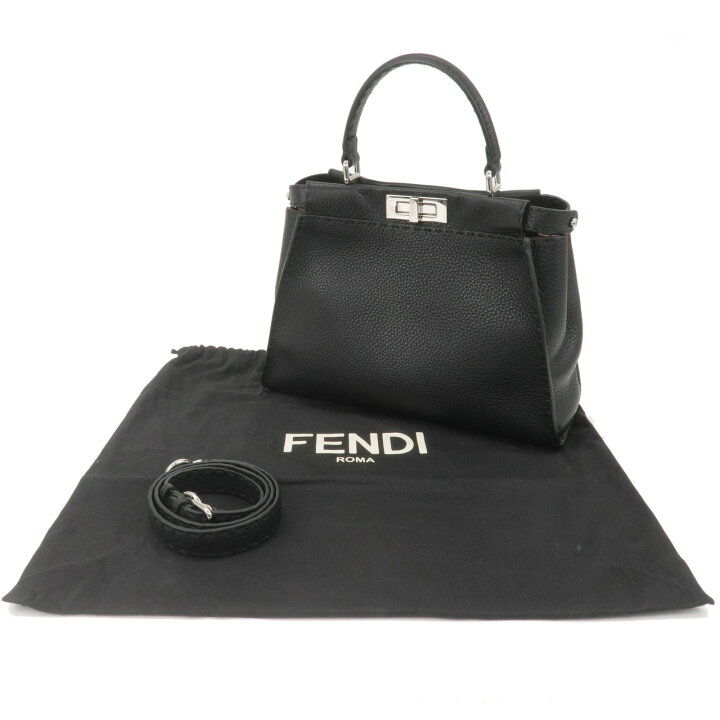 楽天市場】FENDI フェンディ セレリア レザー ピーカブー レギュラー 