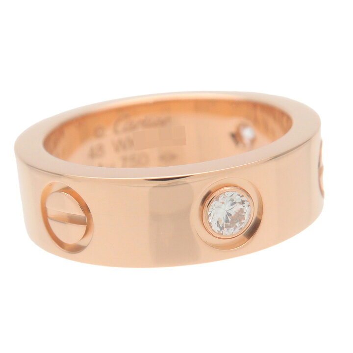 楽天市場】Cartier カルティエ ラブ リング ハーフダイヤ #48(8号 