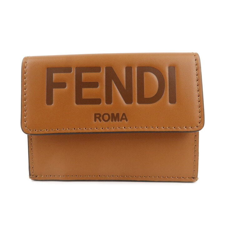 楽天市場】FENDI フェンディ ローマ レザー マイクロ 三つ折り  