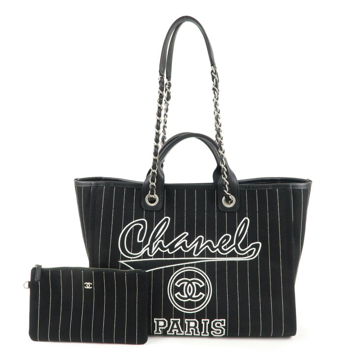 楽天市場】CHANEL シャネル ドーヴィル キャンバス×レザー ドーヴィル  