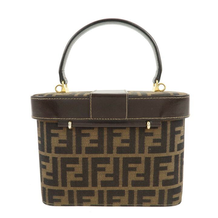 楽天市場】FENDI フェンディ ズッカ キャンバス レザー 2WAYバニティ 