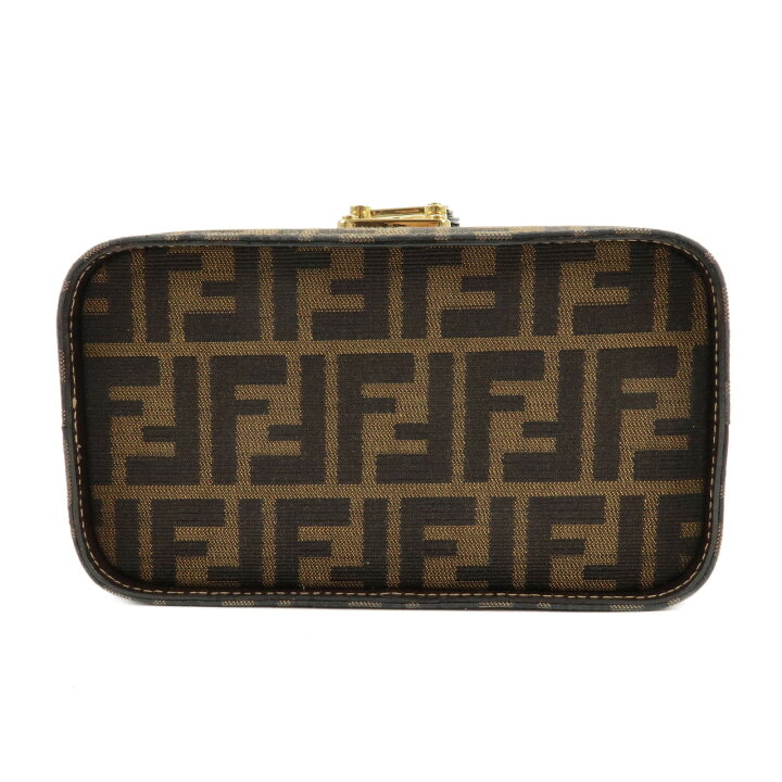 楽天市場】FENDI フェンディ ズッカ キャンバス レザー 2WAYバニティ 