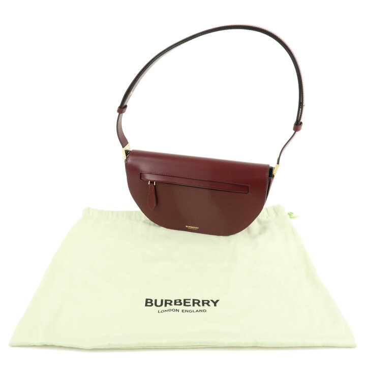 楽天市場】BURBERRY バーバリー レザー スモール オリンピアバッグ 